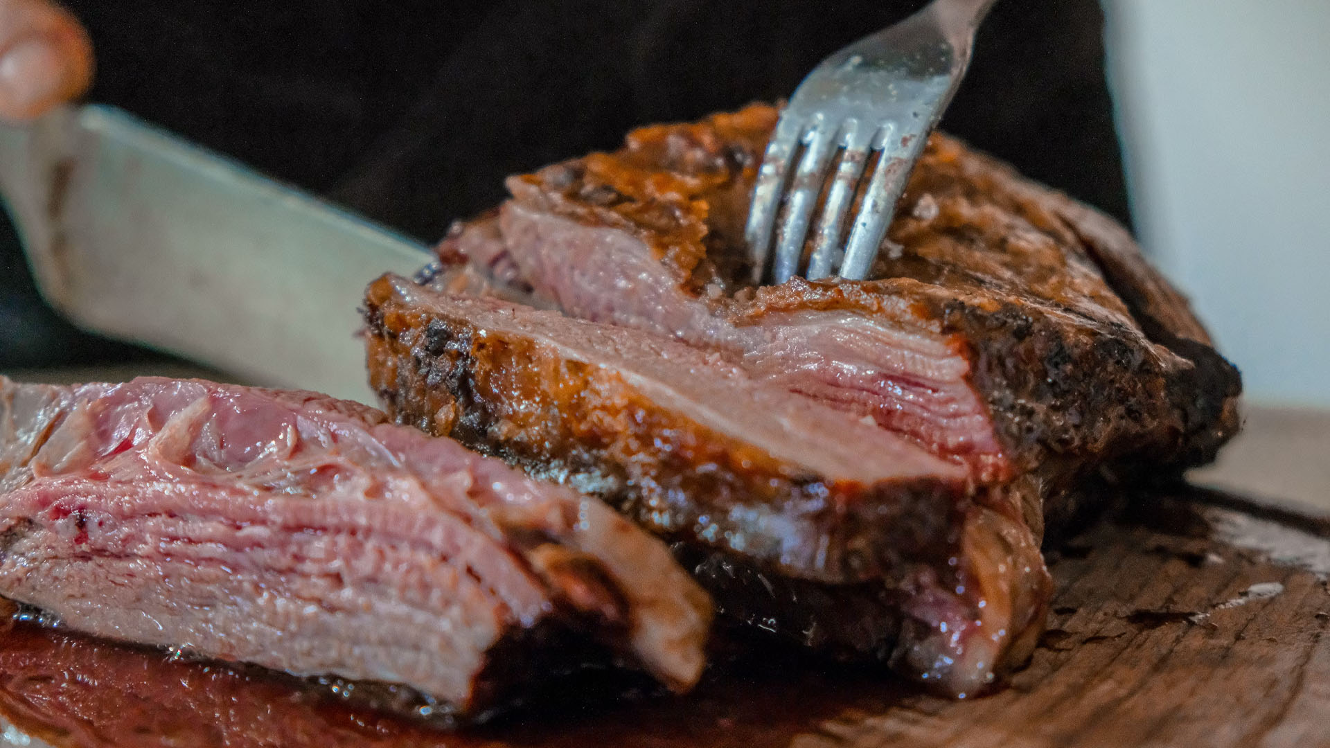 Cutting Meat with a knife and fork