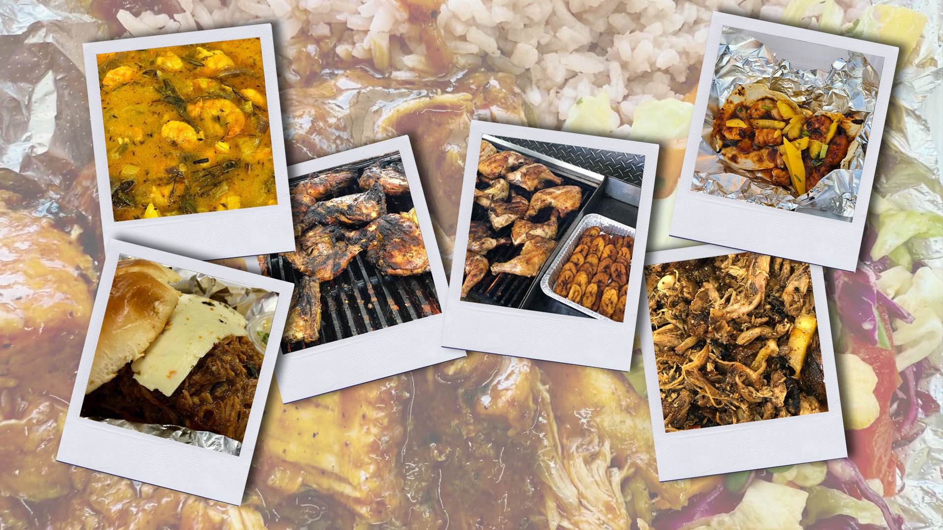 Propa Jerk & BBQ Jamaican Gourmet food montage.